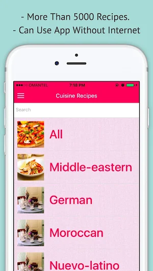 Cuisine Recipes - Offline Easy Screenshot 0