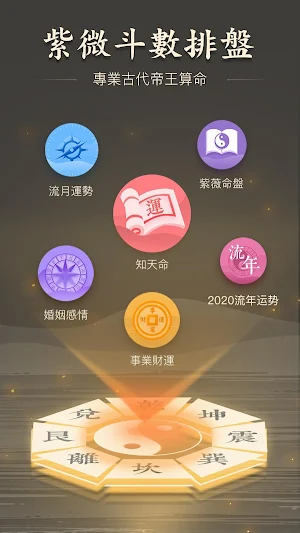 紫微命盤-紫微斗數大師 婚姻算命 愛情配對 紫微運勢 紫微星座 前世今生 線上算命 姓名學算命 Screenshot 0