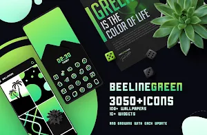 BeeLine Green Iconpack Screenshot 0