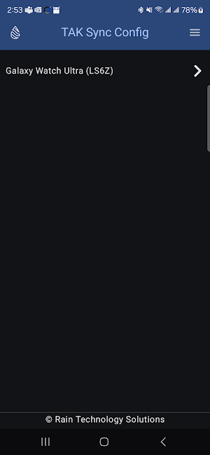 TAK Sync Screenshot 2