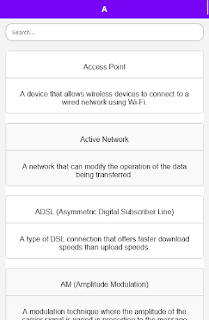 Telecommunication Dictionary Screenshot 1
