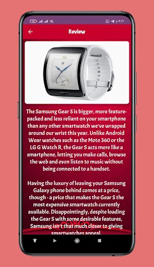 Samsung Galaxy Gear S guide Screenshot 2
