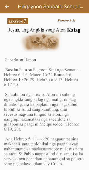 Hiligaynon Sabbath School Screenshot 1