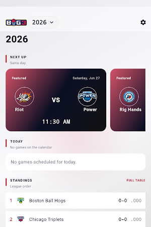 Big3: Stats & Scores Screenshot 3