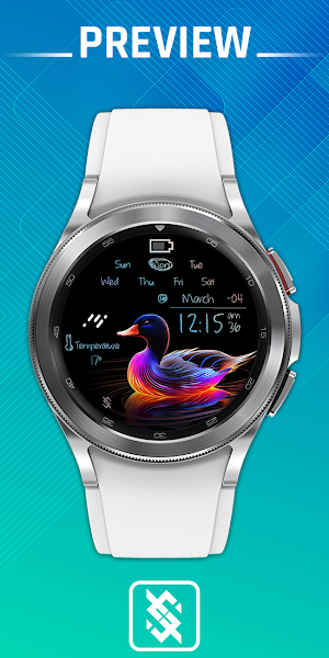 BFF52 - Neon Art Swan colorful Screenshot 0
