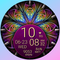 PW53 Digital Flower Watch Face