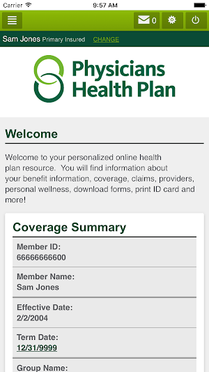 MyPHP Portal Screenshot 1