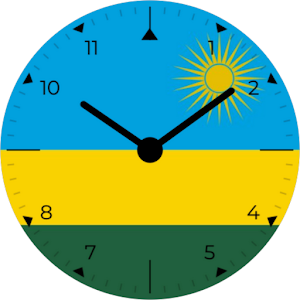 Rwanda Analog Watch Face Screenshot 3