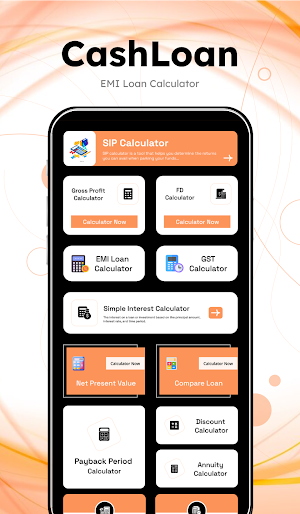 CashLoan - EMI Loan Calculator Screenshot 1