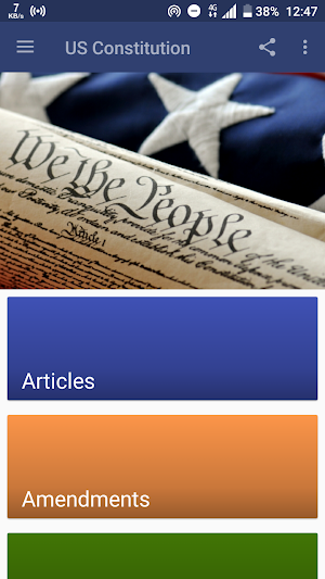 U.S. Constitution Screenshot 0