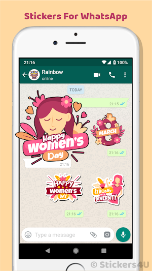 Women's Day Wishes Stickers v4 Screenshot 3