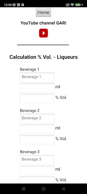 Calculation of alcohol content Screenshot 3