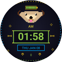 Pixel Dog - watch face