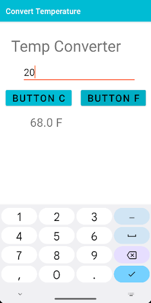 Convert Temperature Screenshot 2