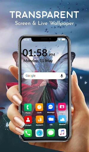 Transparent Screen & Live Wallpaper Screenshot 3