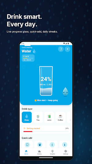 Hydration Reminder – Offline Screenshot 0