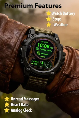 Steampunk 2: Tactical Wear OS Screenshot 3