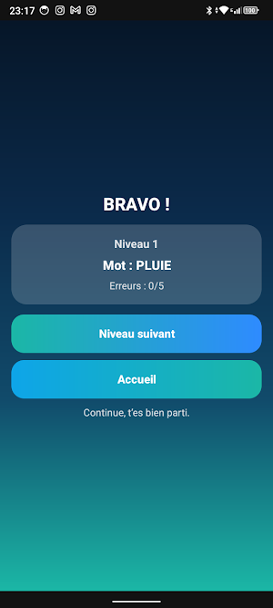 Mots Masqués Screenshot 2