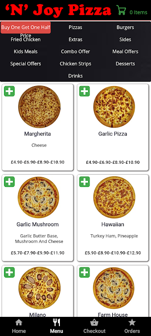 N Joy Pizza Abertillery Screenshot 0