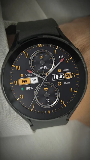ZKin WatchFace Business Orange Screenshot 3