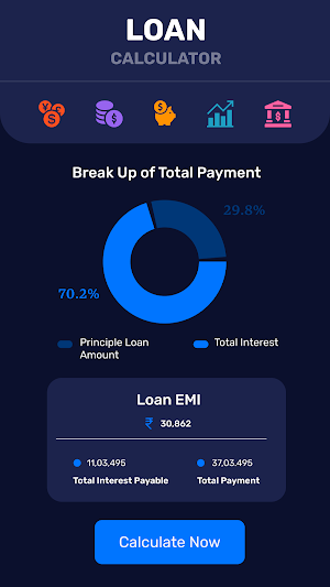 Loangrow - EMI Loan Calculator Screenshot 1