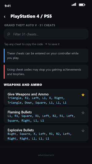 All GTA Cheats Screenshot 3