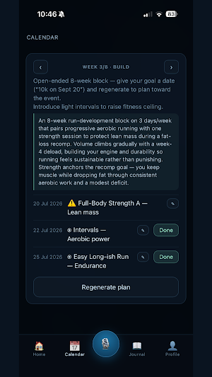 Alke — AI Fitness Coach Screenshot 2