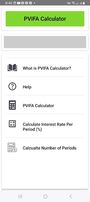 PVIFA Calculator Screenshot 0