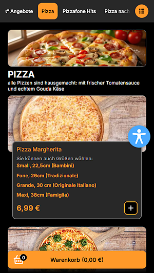 Pizzafone Düsseldorf Screenshot 2