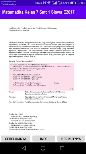 Matematika Kelas 7 Smt 1 Siswa E2017 Screenshot 1