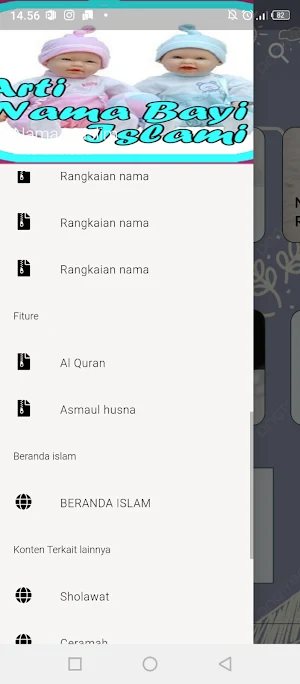 Daftar Nama Bayi Islam & arti Screenshot 3