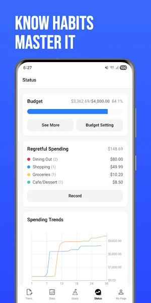 No-Spend Money Manager Screenshot 0