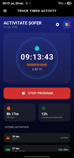 Truck Timer Activity Screenshot 2