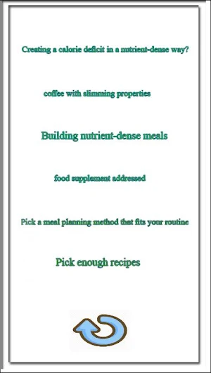 Meal Plan Screenshot 2