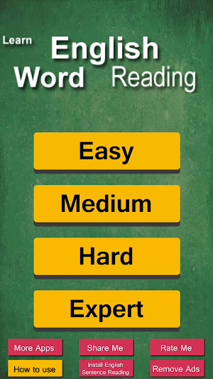 Kids English Word Reading (Learn how to pronounce) Screenshot 0