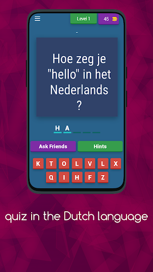 quiz in the Dutch language Screenshot 0