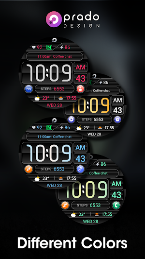 PRADO 61 Digital Watch Face Screenshot 3