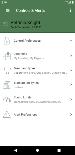 WV Central Cardnav Screenshot 3