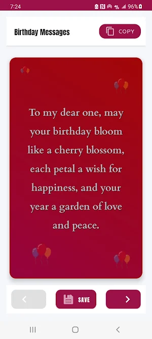 Birthday Messages Wishes 2025 Screenshot 0