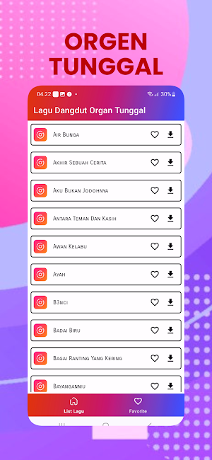 Dangdut Orgen Tunggal Offline Screenshot 0