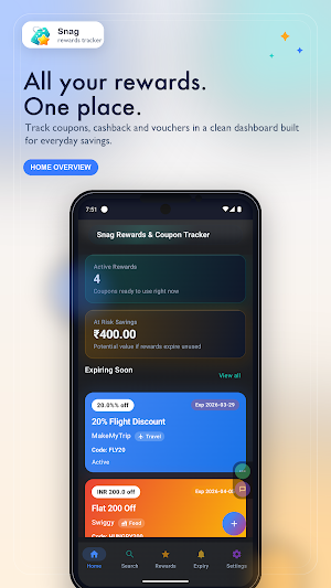 Snag Rewards & Coupon Tracker Screenshot 0
