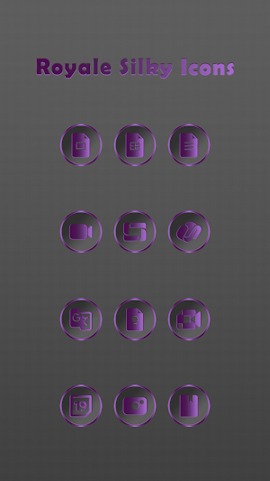 Royale Silky Dark Purple Icons Screenshot 1