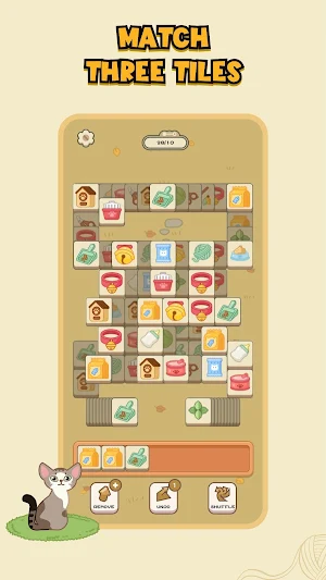 Cat Tower - 3 Tile Match Game Screenshot 1