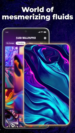 4D Wallpaper: Fluid Simulation Screenshot 2