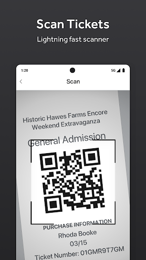 TicketSpice Scanner App Screenshot 1