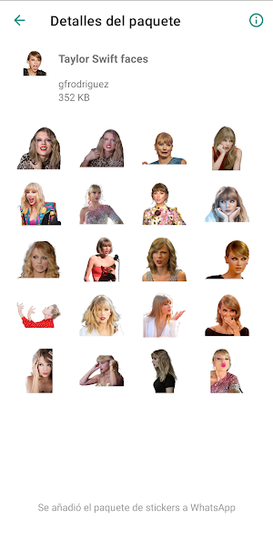 WAStickerApps - Taylor Swift Stickers Screenshot 3