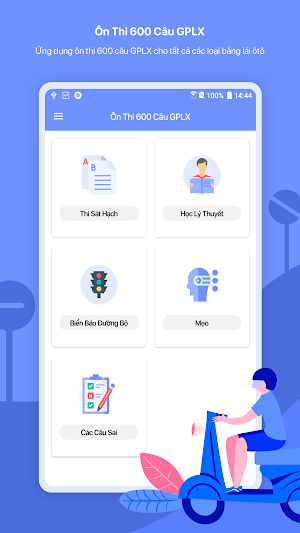 Ôn thi bằng lái xe máy - Mới nhất và hiệu quả nhất Screenshot 0