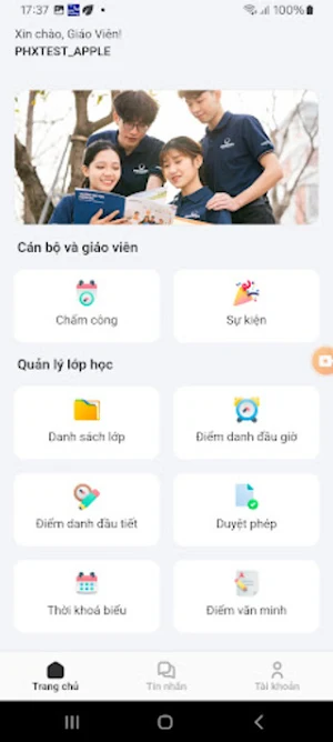 BMS - Nhà trường Screenshot 1
