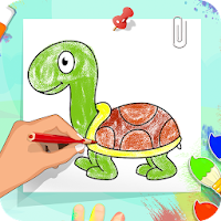 Coloring And Learning Animals - Drawing Book