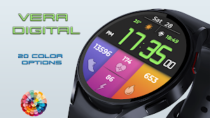 Vera Digital Watch Face Screenshot 2